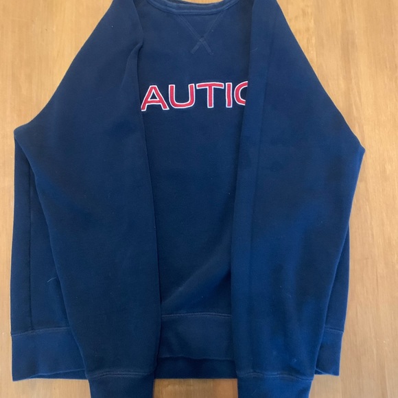 VINTAGE Nautica Crewneck Navy Sweatshirt - Picture 2 of 7